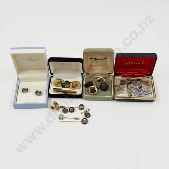 Collection of Assorted Cufflinks and Others