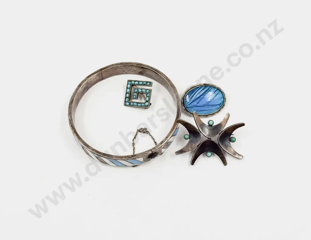 Collection of Sterling Silver Jewellery incl S/S Butterfly Wing Brooch Image 1++