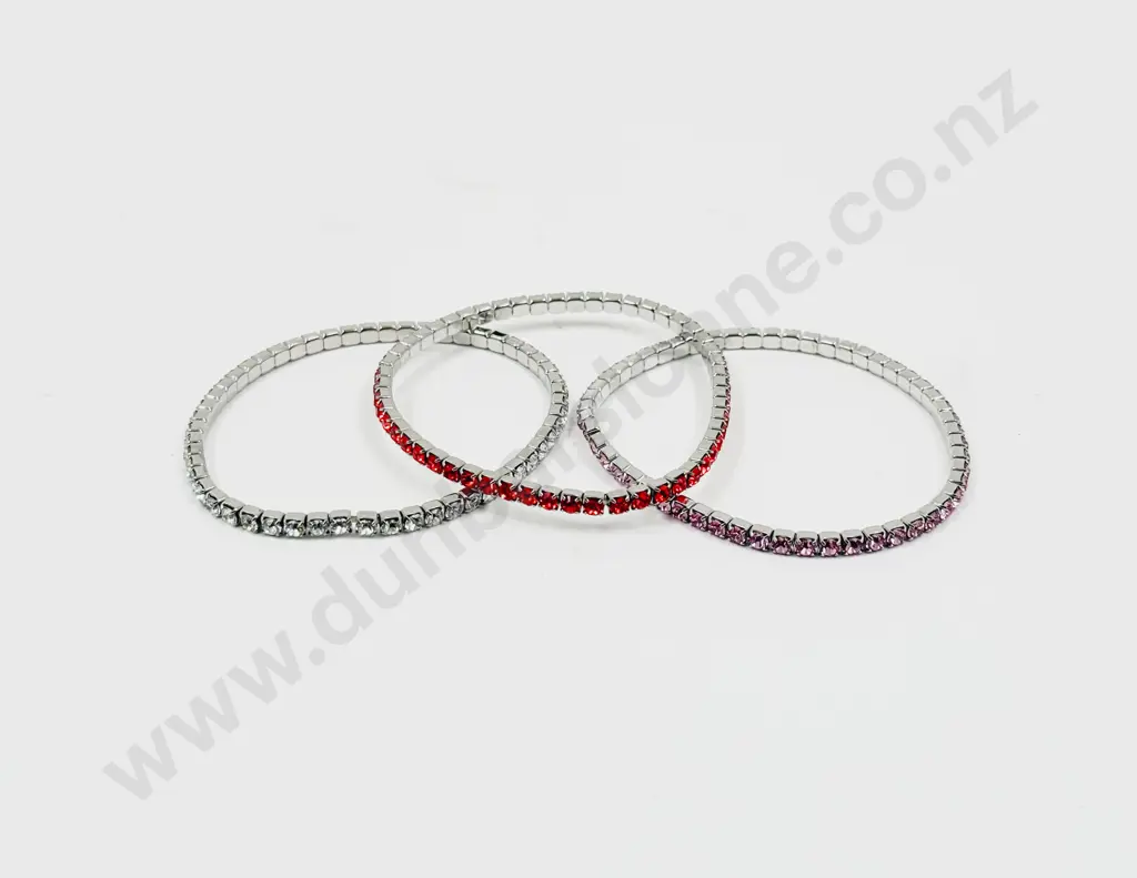 Three Swarovski Crystal Bracelets Image 1++