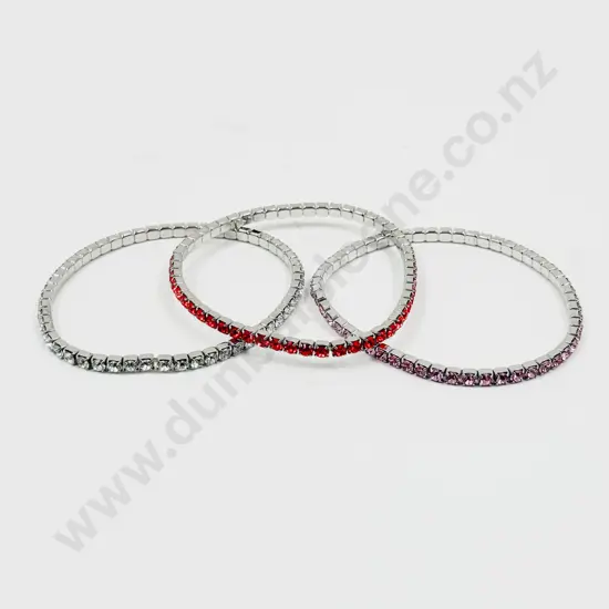 Three Swarovski Crystal Bracelets