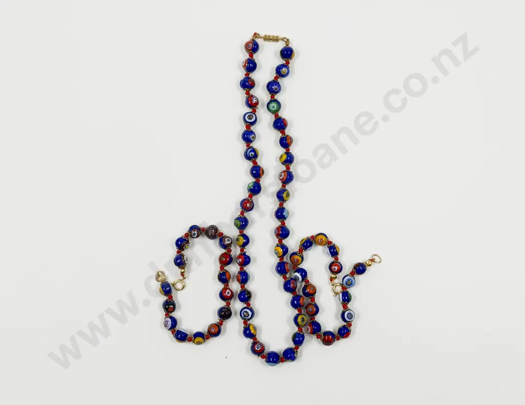 Single Strand Murano Beaded Necklace Image 1++