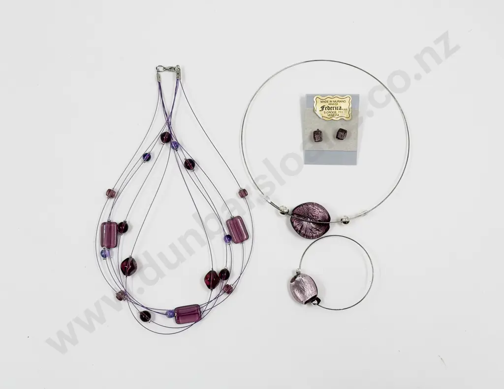 Murano Beaded Jewellery Set with Other Image 1++