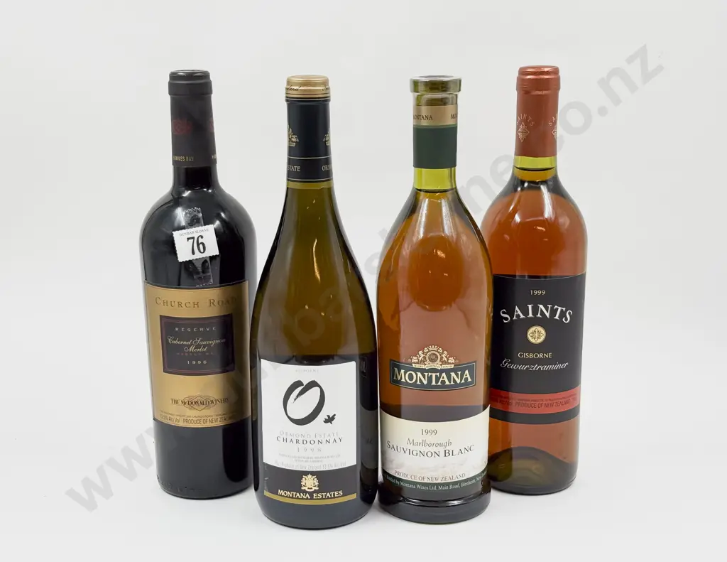Four Assorted NZ Vintage Wines Image 1++