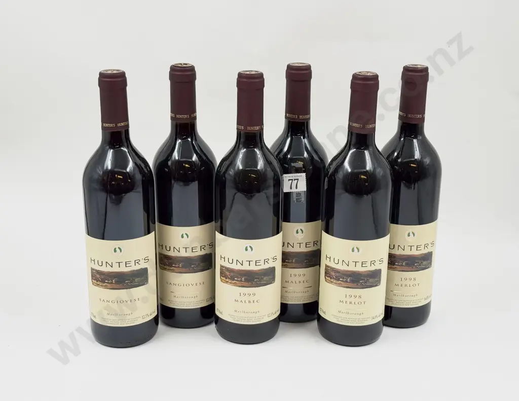 6 x Hunters NZ Malbec 1999 Image 1++