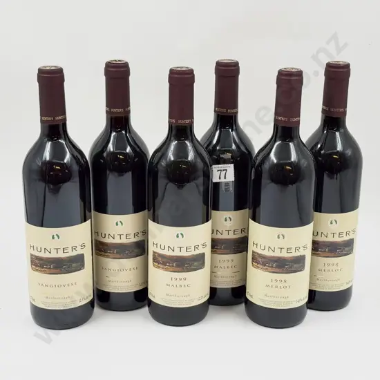6 x Hunters NZ Malbec 1999