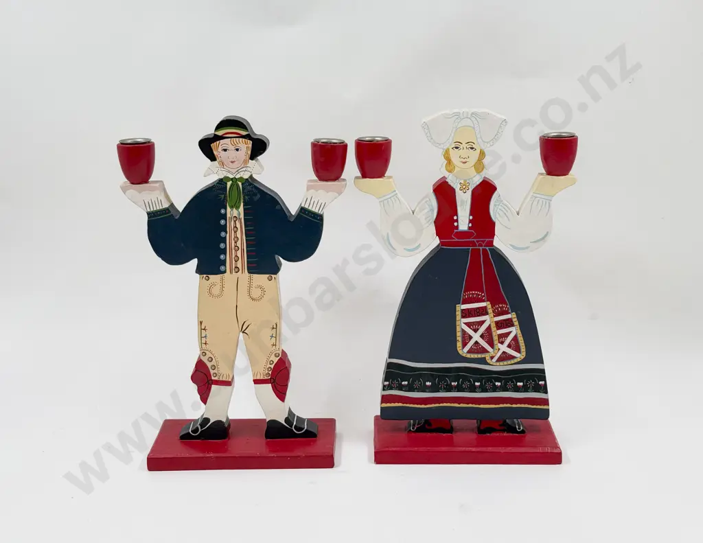Pair of Ikea Figural Candle Holders Image 1++