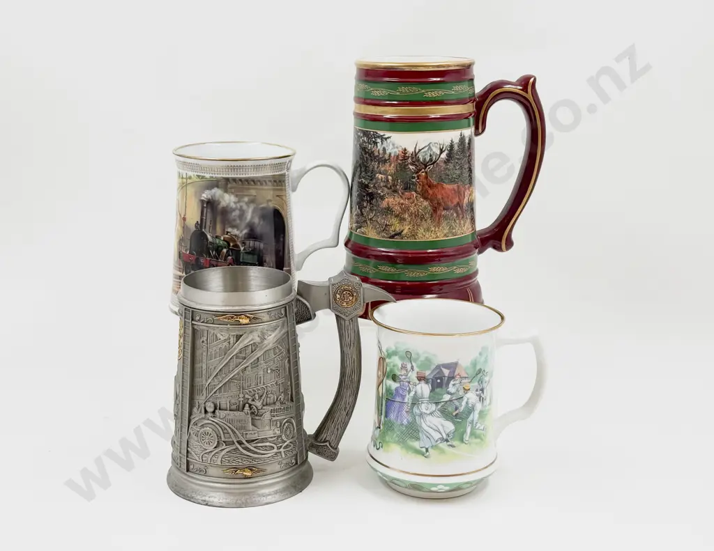 Four Assorted Tankards Image 1++