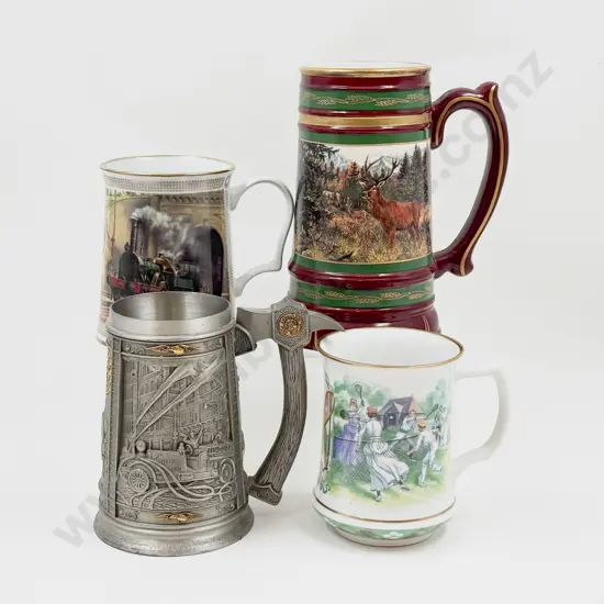 Four Assorted Tankards