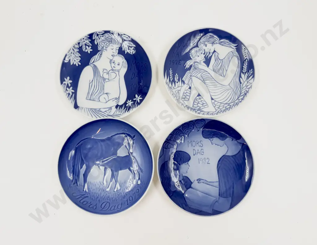 Three Royal Copenhagen Small Mothers Day Plates and B&G Example Image 1++