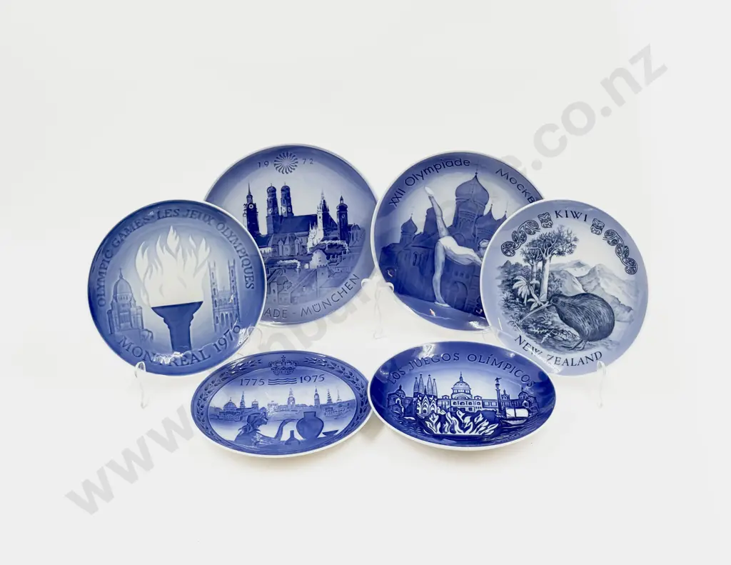 Quantity of Mostly Royal Copenhagen Comm. Plates Including NZ Image 1++