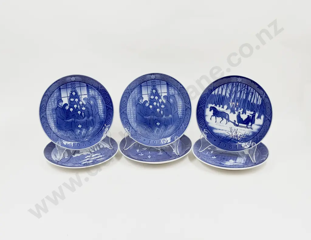 Six Assorted Royal Copenhagen Christmas Plates Image 1++