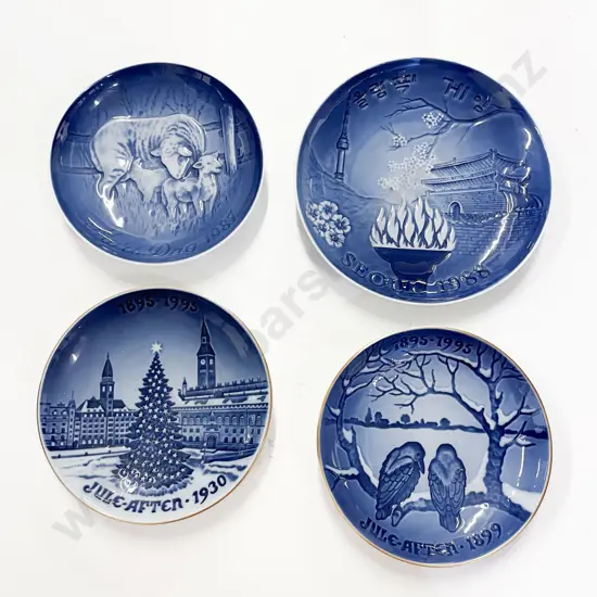 Four Assorted B&G Comm. Plates