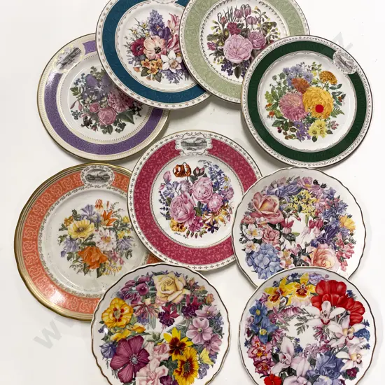 Quantity of Assorted Royal Albert Comm. Plates together with Other Fancy China Plates