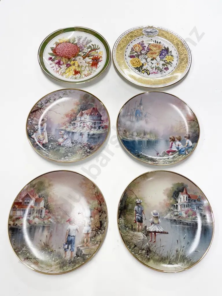 Six Assorted Franklin Mint Comm. Plates Image 1++