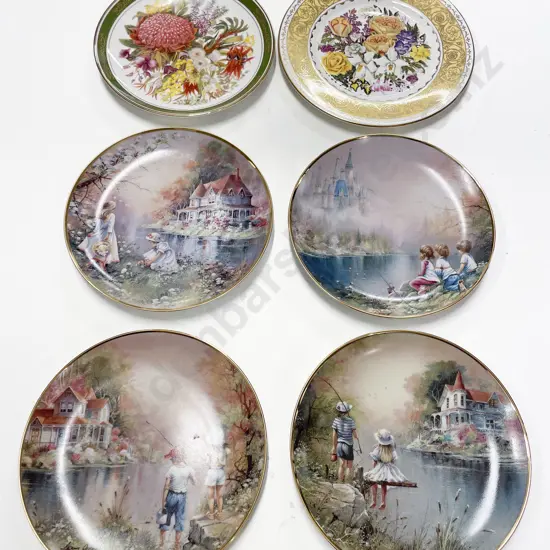 Six Assorted Franklin Mint Comm. Plates