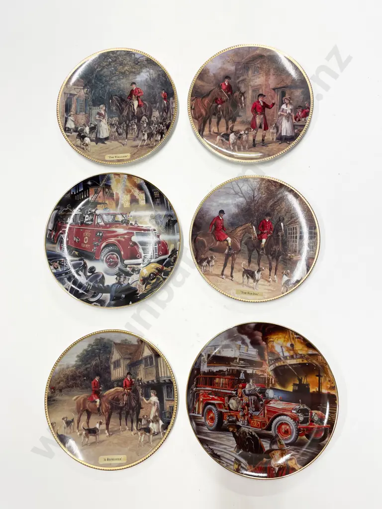 Six Assorted Franklin Mint Comm. Plates Image 1++