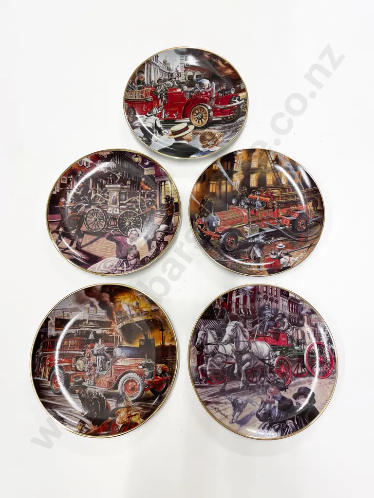 Five Assorted Franklin Mint Comm. Plates Image 1++