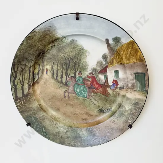 Art Nouveau European Porcelain Handpainted Charger