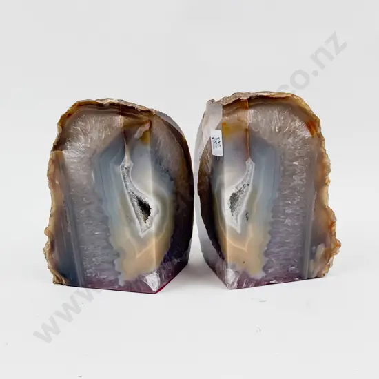 Set of Gemstone Bookends