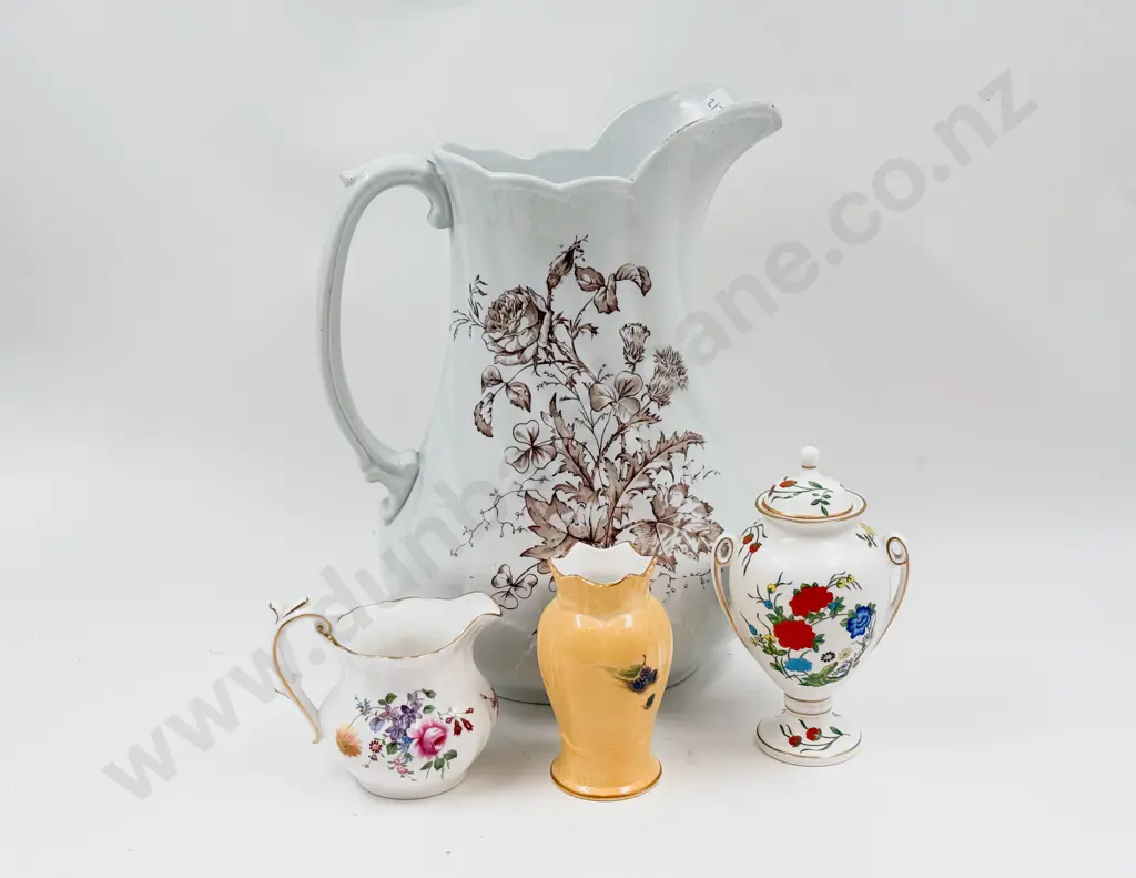Small Quantity of Assorted China incl Aynsley Urn together with Wash Jug Image 1++