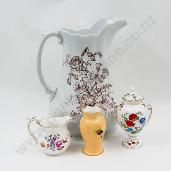 Small Quantity of Assorted China incl Aynsley Urn together with Wash Jug