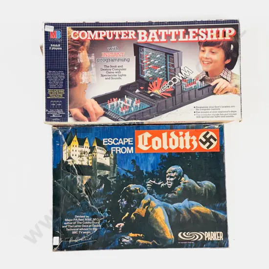 Boxed Vintage Computer Battleship together with Other Vintage Board Game