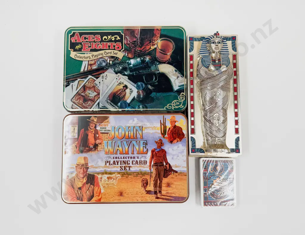 John Wayne Collectors Playing Card Set & Two Others Image 1++