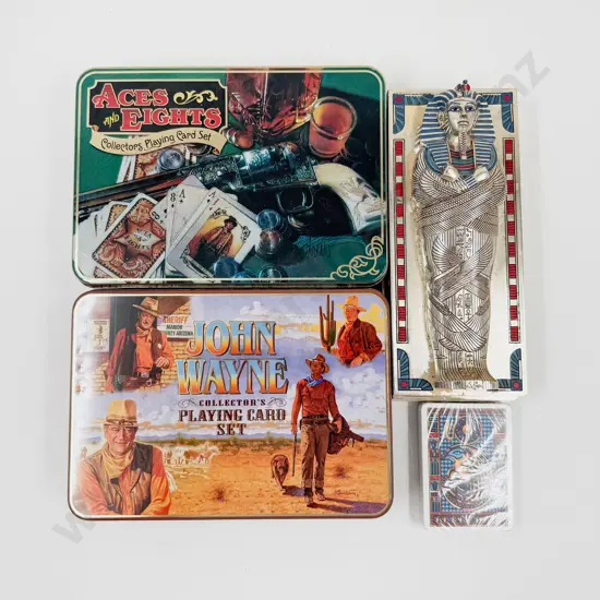 John Wayne Collectors Playing Card Set & Two Others