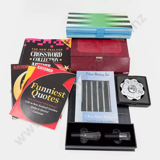 Quantity of Assorted incl Card Games Board Games & Writing Set