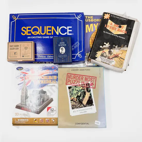 Quantity of Assorted Puzzles etc