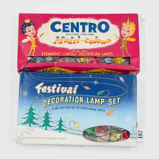 Two Vintage Sets of Christmas Lights