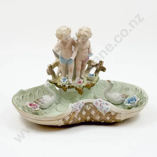 Porcelain Figural Vase/Dish
