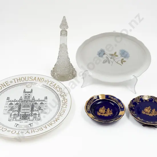 Small Quantity of Assorted incl Aynsley Comm. Plate etc