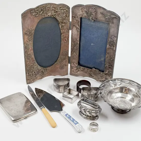 Quantity of Assorted incl Photo Frame and S/Plate with S/S Cig Case and Ring