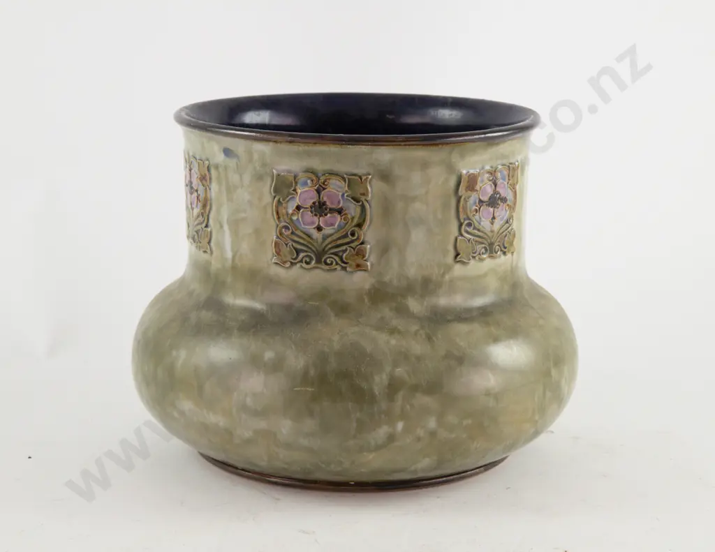 Late C19th Royal Doulton Stoneware Jardiniere Image 1++