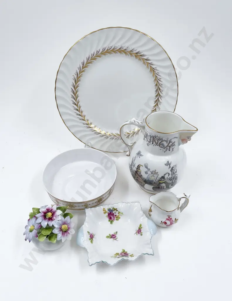 Quantity of Assorted Fancy China incl Coalport Punch Jug Image 1++
