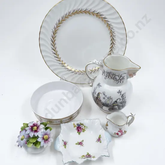 Quantity of Assorted Fancy China incl Coalport Punch Jug