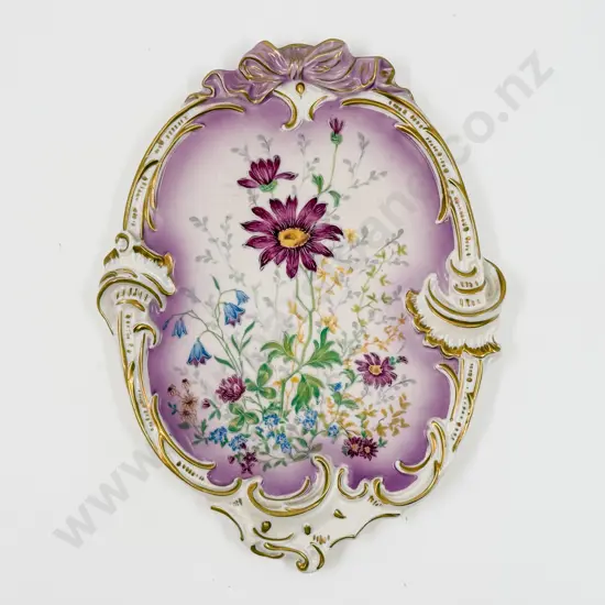 Capidimonte Floral Plaque