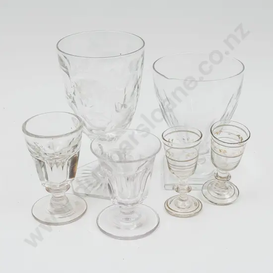 Early Victorian Toaster Masters Glass with Five Various