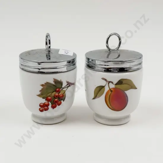 Two Royal Worcester Egg Coddlers