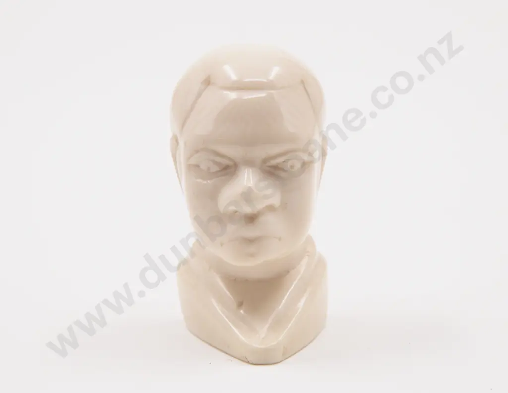 Vintage African Carved Ivory Small Bust Image 1++