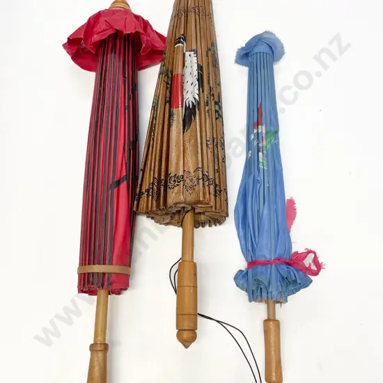 Three Assorted Parasols