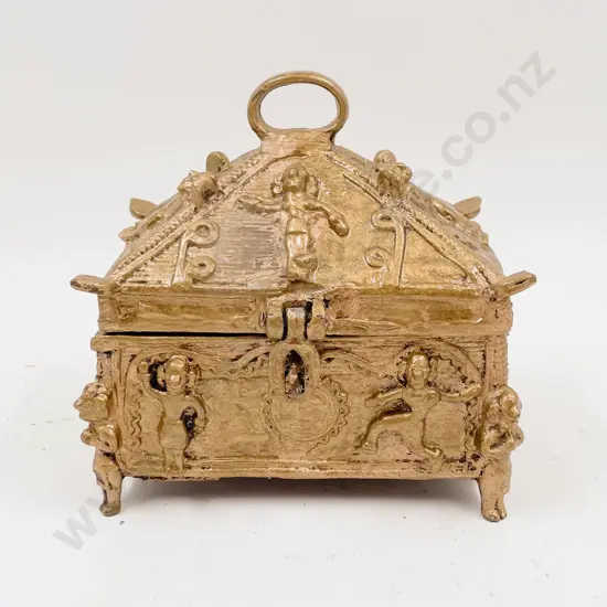 Sun Dial together with Novelty Treasure Box & Other