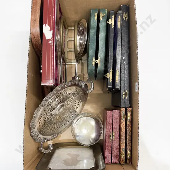 Quantity of Assorted S/Plate & Empty Cutlery Boxes etc