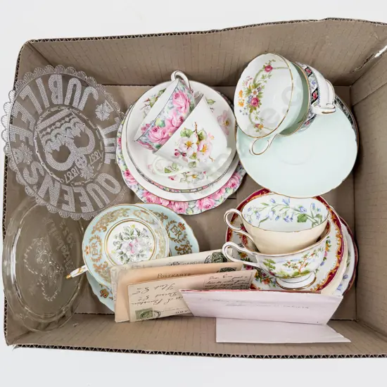 Quantity of Assorted Fancy China & Royal Comm. Glass