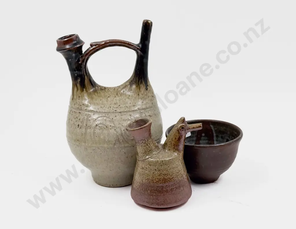 Three Pieces of NZ Studio Pottery Image 1++