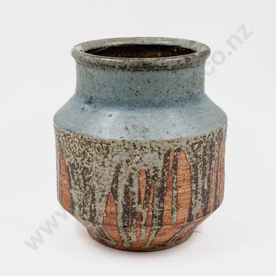 NZ Pottery Semi Glazed Pot