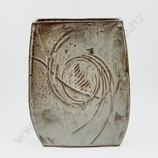 NZ Pottery Slab Built Vase