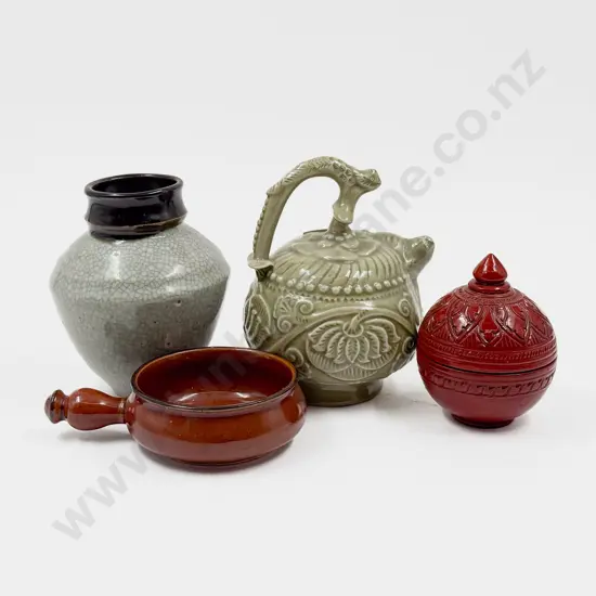 Four Pieces of Assorted Pottery