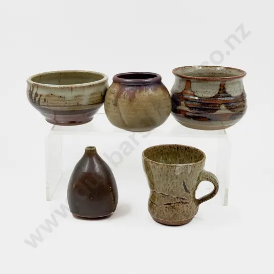 Five Pieces of Assorted NZ Pottery